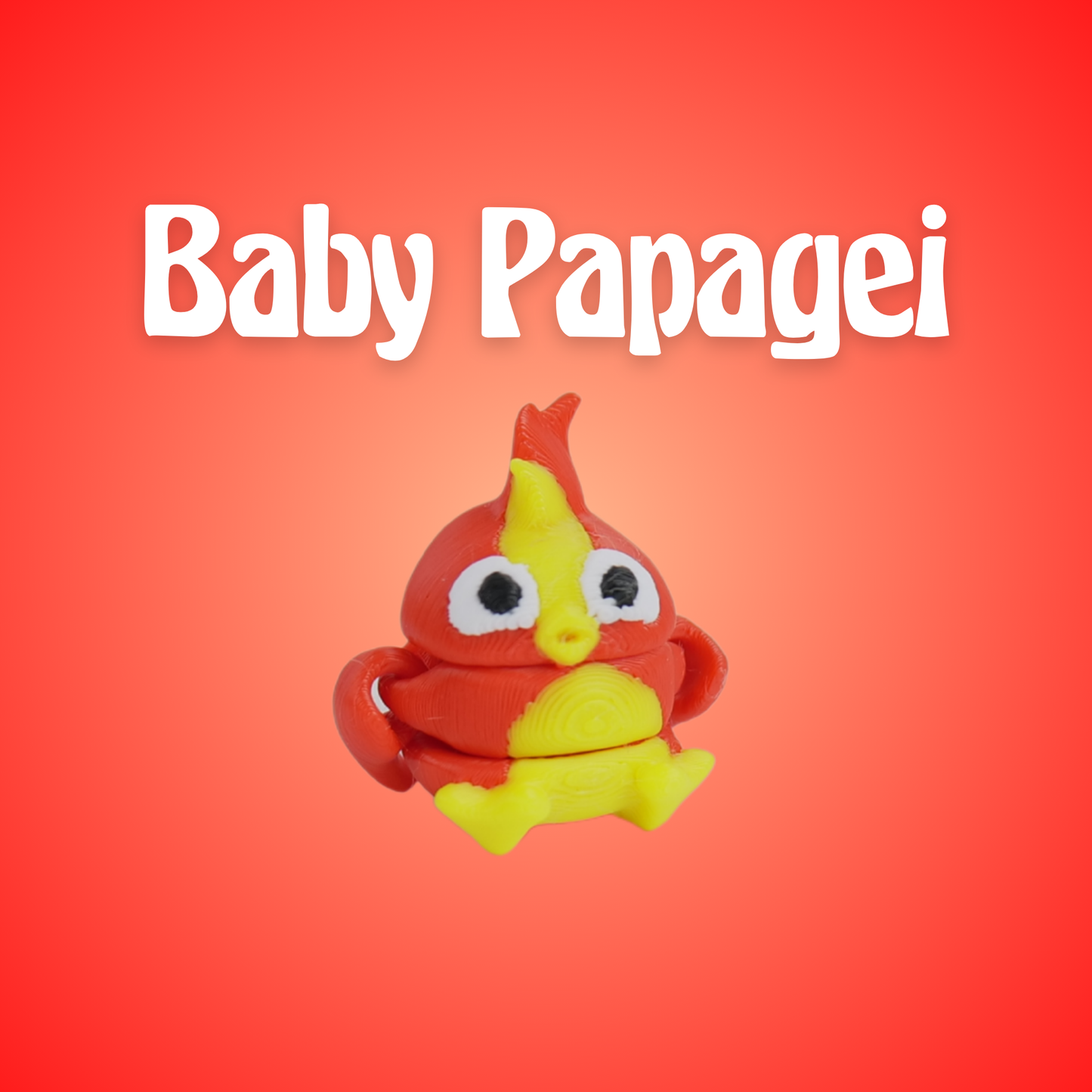 Baby-Papagei-Rot