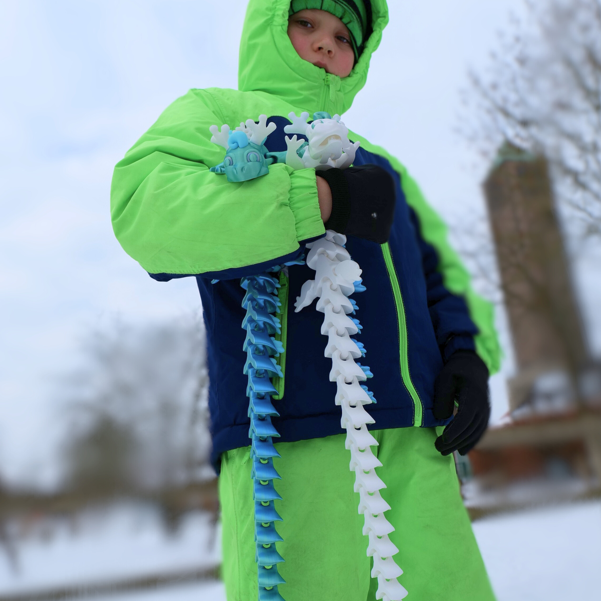 Eisdrache Spielzeug – in einer Spielsituation