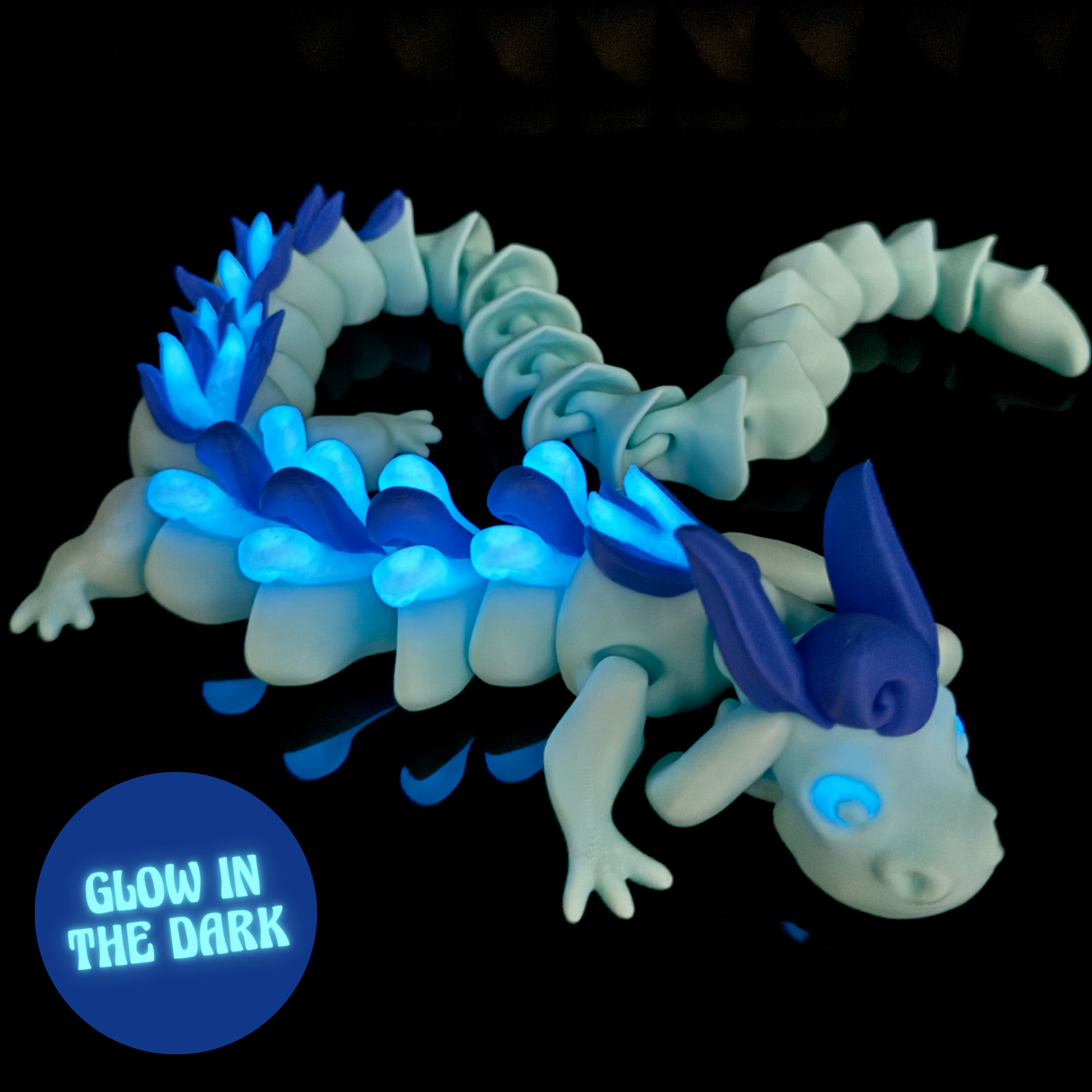 Luftdrache*Eisblau*Glow