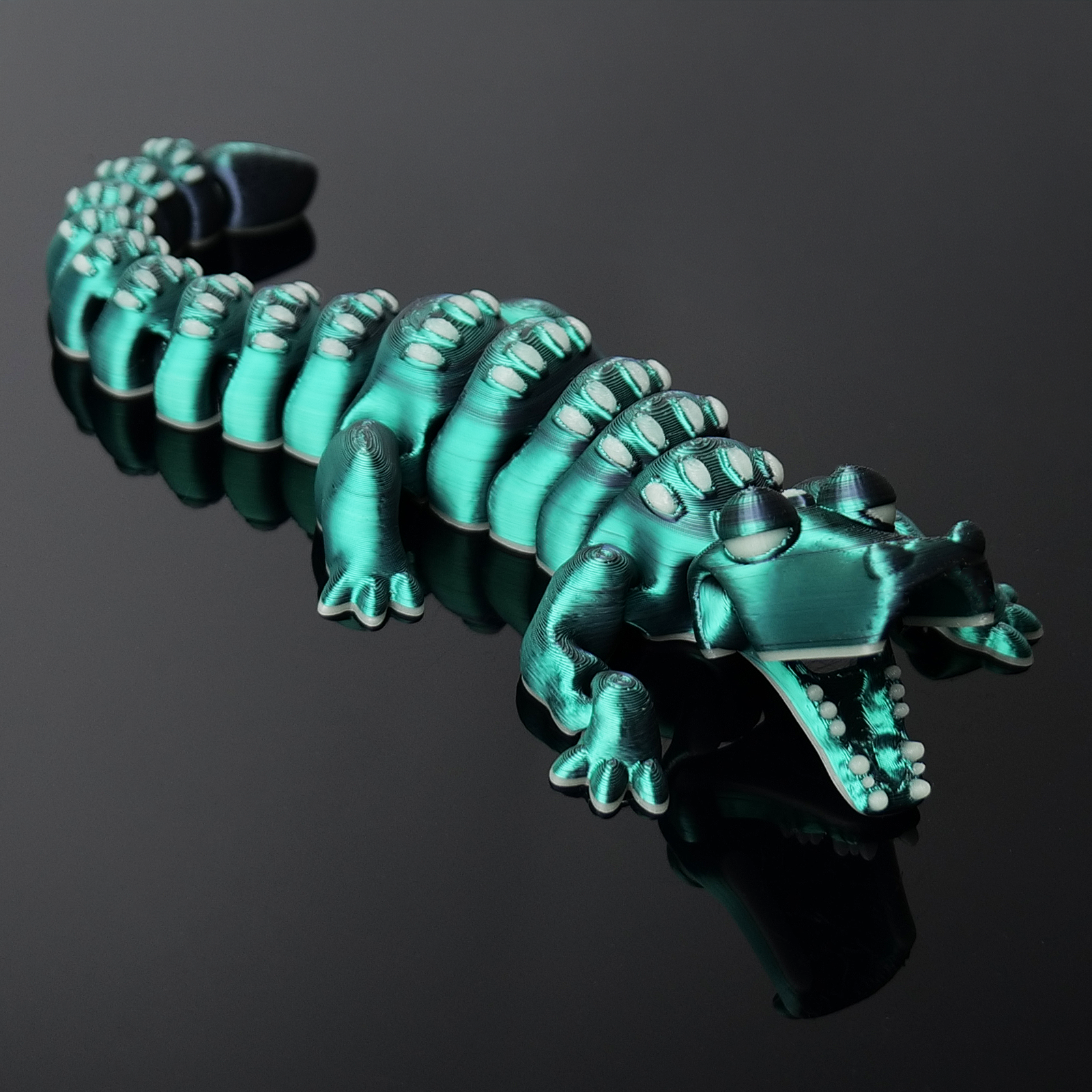 Krokodil*Special-Grün-Schwarz