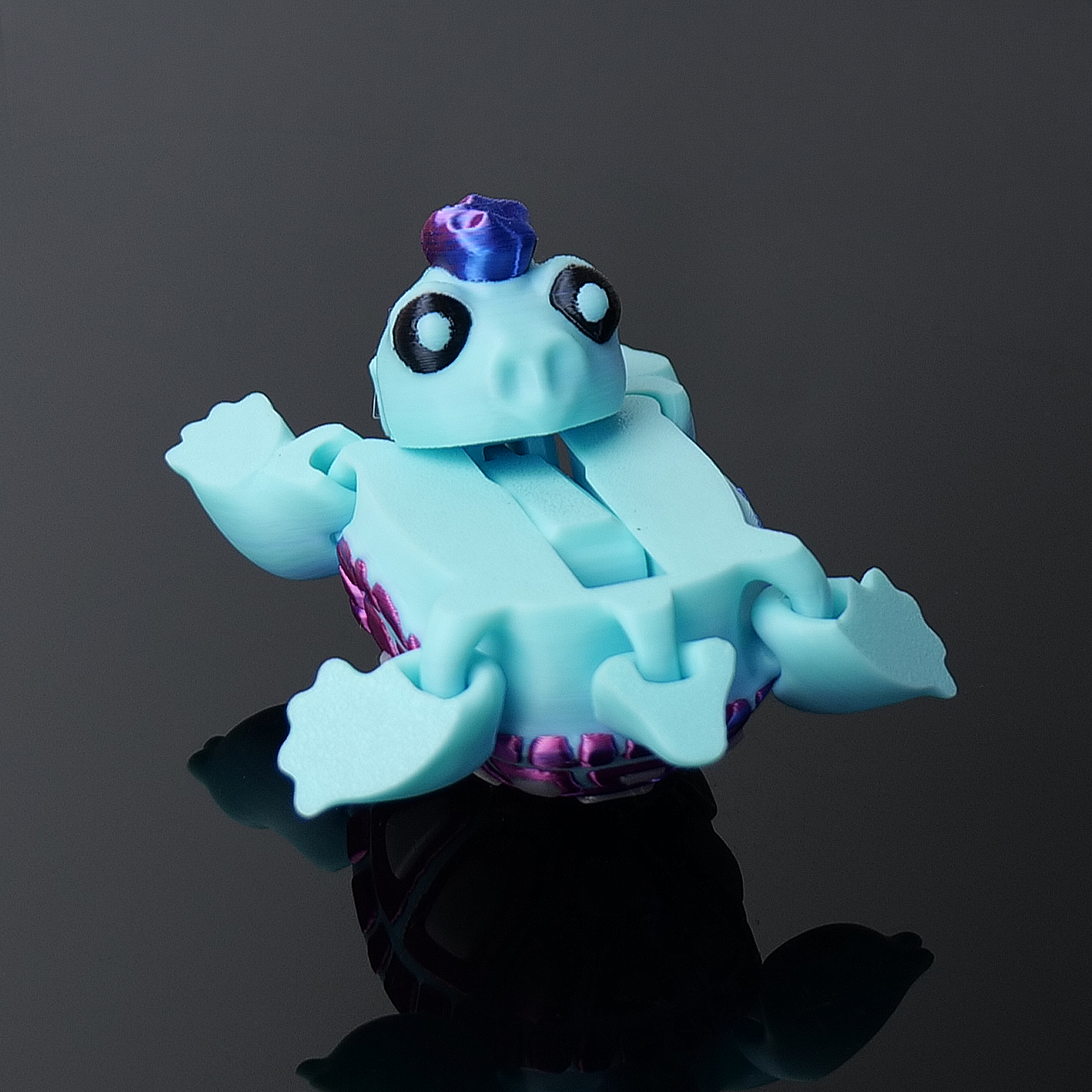 Punk-Schildkröte*Eisblau